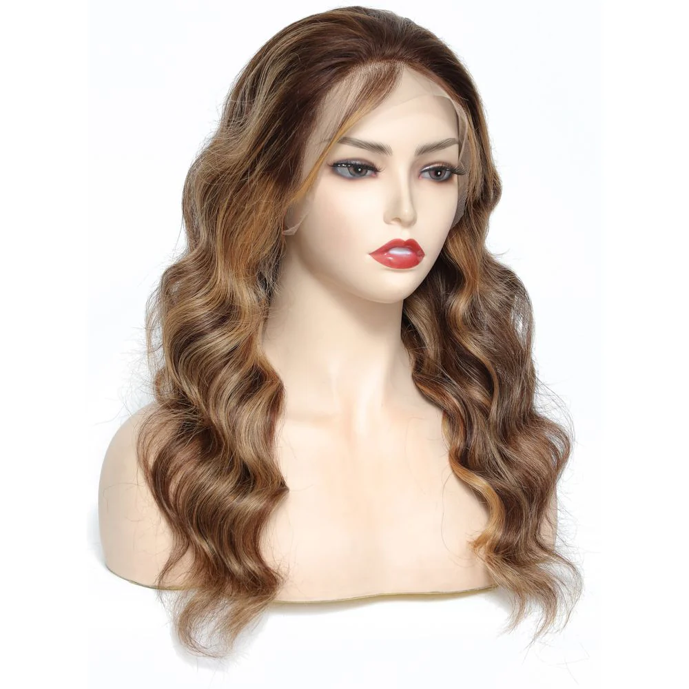B & B Gold 100% Brazilian Human Hair 13x4 Lace Front Wig - T4/27/30 - Image 12